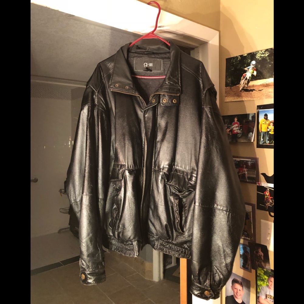 Men’s real leather coat